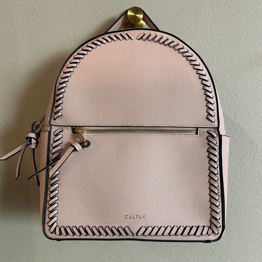 Calpak pale pink Backpack with Stitch Detail